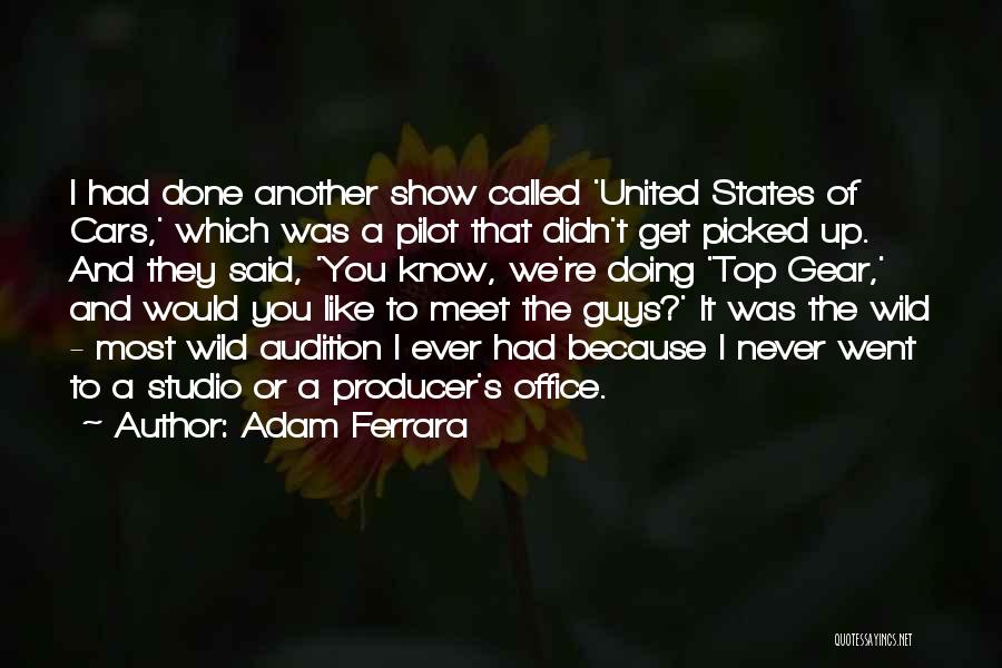 Adam Ferrara Quotes: I Had Done Another Show Called 'united States Of Cars,' Which Was A Pilot That Didn't Get Picked Up. And