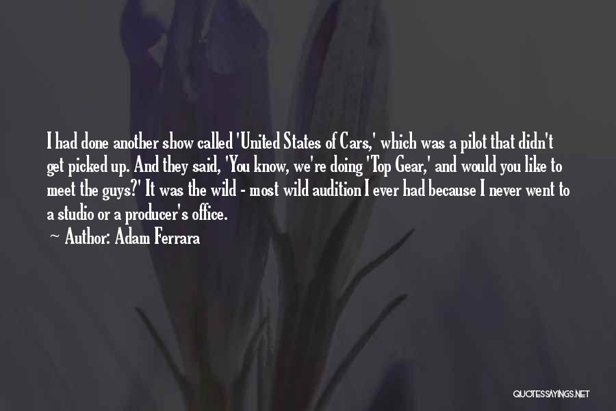 Adam Ferrara Quotes: I Had Done Another Show Called 'united States Of Cars,' Which Was A Pilot That Didn't Get Picked Up. And