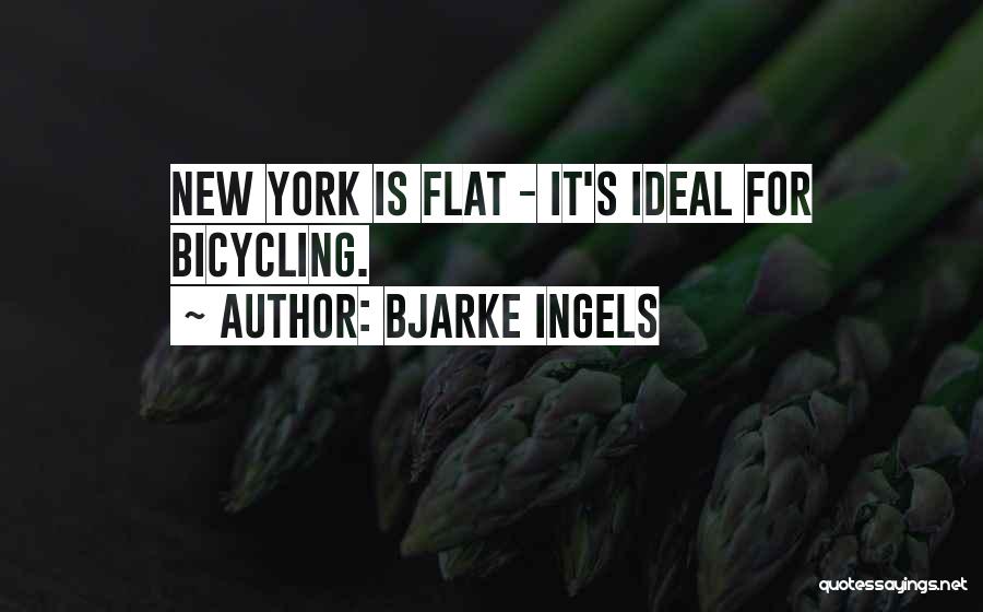 Bjarke Ingels Quotes: New York Is Flat - It's Ideal For Bicycling.