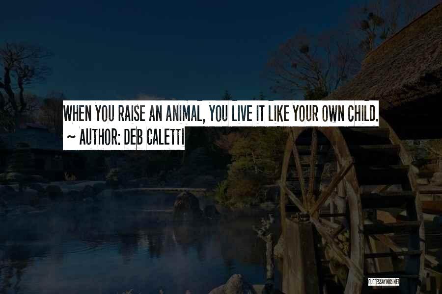 Deb Caletti Quotes: When You Raise An Animal, You Live It Like Your Own Child.