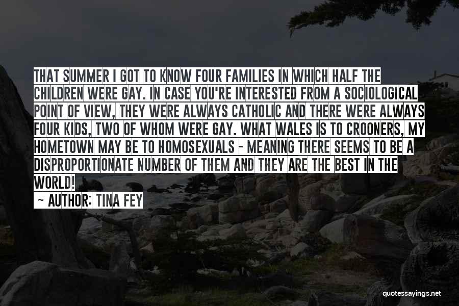 Tina Fey Quotes: That Summer I Got To Know Four Families In Which Half The Children Were Gay. In Case You're Interested From