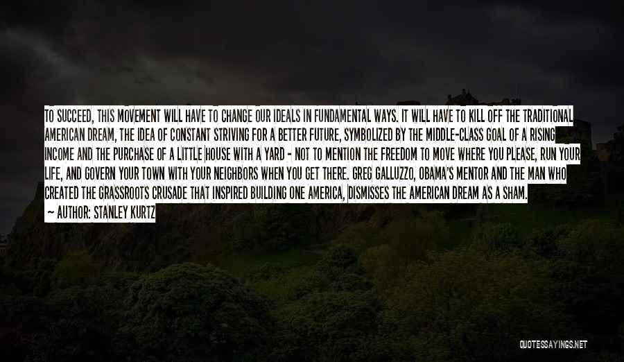 Stanley Kurtz Quotes: To Succeed, This Movement Will Have To Change Our Ideals In Fundamental Ways. It Will Have To Kill Off The