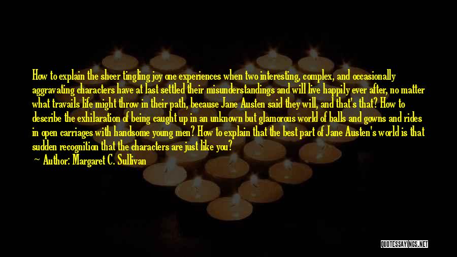 Margaret C. Sullivan Quotes: How To Explain The Sheer Tingling Joy One Experiences When Two Interesting, Complex, And Occasionally Aggravating Characters Have At Last