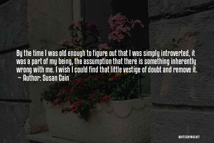 Susan Cain Quotes: By The Time I Was Old Enough To Figure Out That I Was Simply Introverted, It Was A Part Of