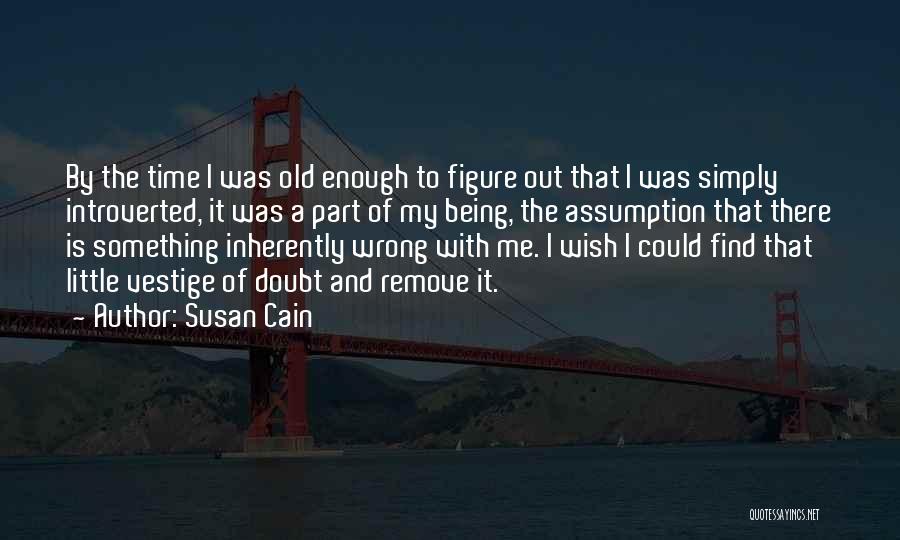 Susan Cain Quotes: By The Time I Was Old Enough To Figure Out That I Was Simply Introverted, It Was A Part Of