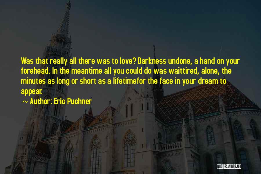 Eric Puchner Quotes: Was That Really All There Was To Love? Darkness Undone, A Hand On Your Forehead. In The Meantime All You