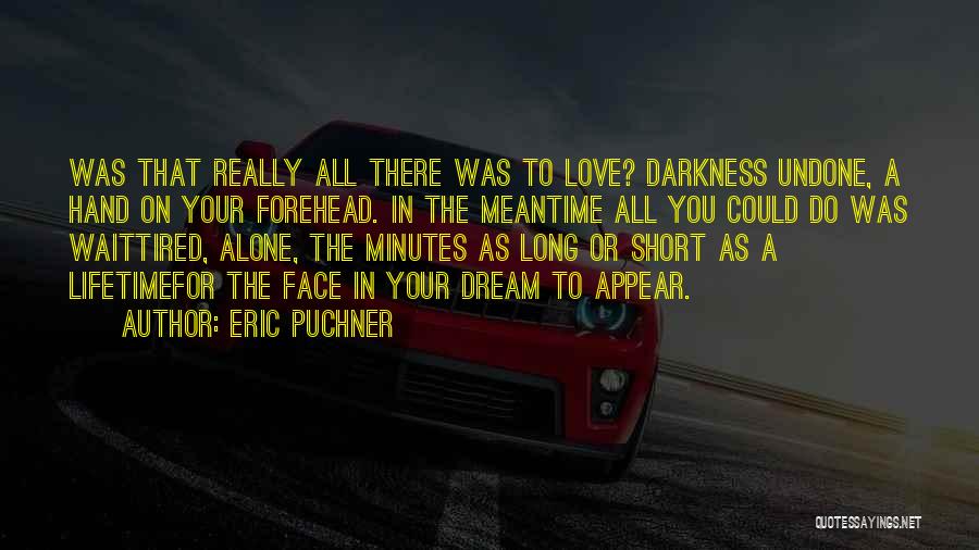 Eric Puchner Quotes: Was That Really All There Was To Love? Darkness Undone, A Hand On Your Forehead. In The Meantime All You