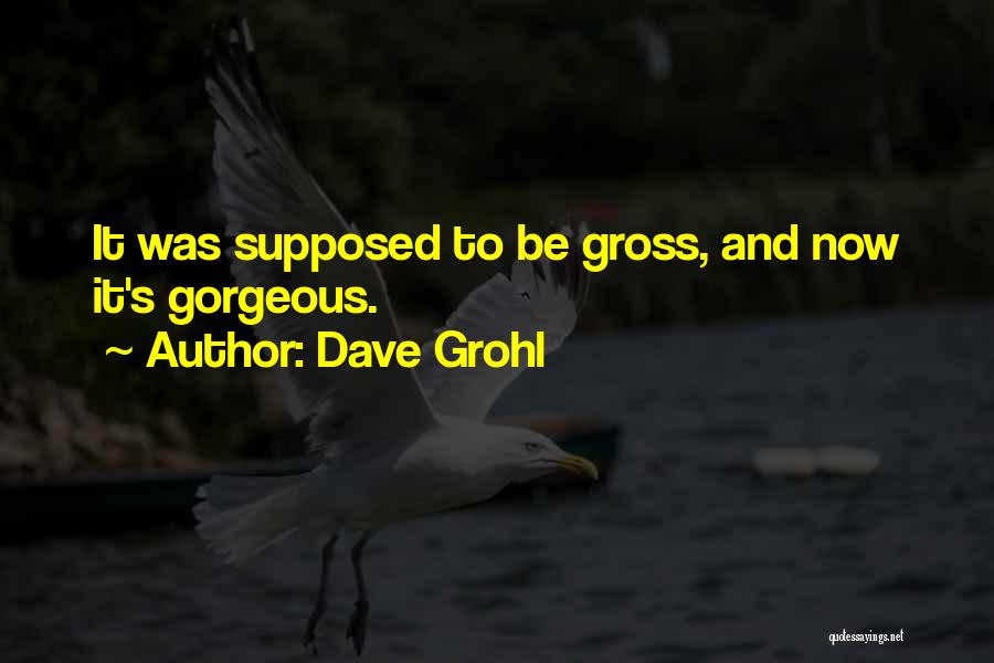 Dave Grohl Quotes: It Was Supposed To Be Gross, And Now It's Gorgeous.