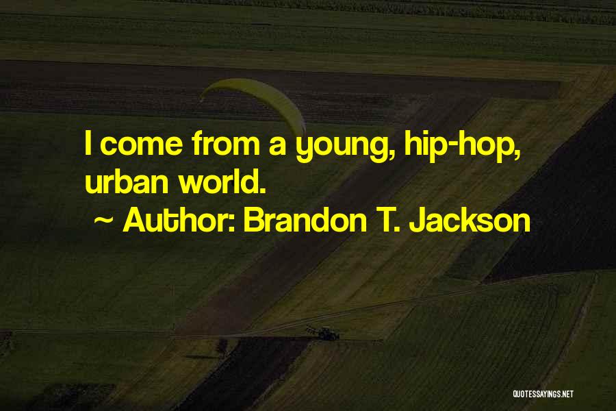 Brandon T. Jackson Quotes: I Come From A Young, Hip-hop, Urban World.