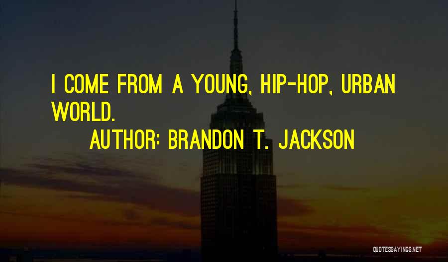 Brandon T. Jackson Quotes: I Come From A Young, Hip-hop, Urban World.
