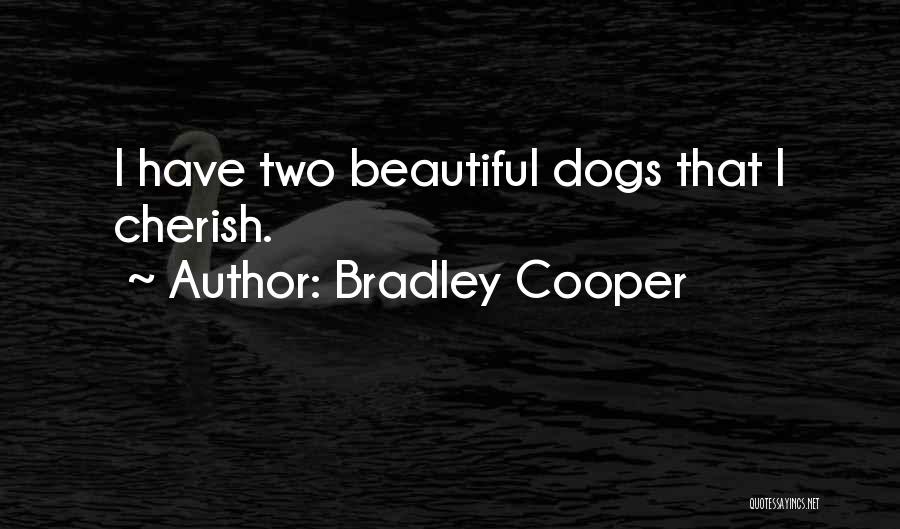 Bradley Cooper Quotes: I Have Two Beautiful Dogs That I Cherish.