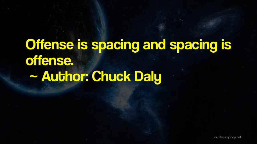 Chuck Daly Quotes: Offense Is Spacing And Spacing Is Offense.