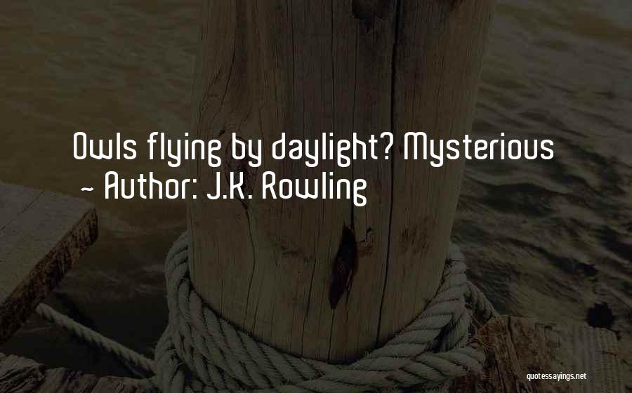 J.K. Rowling Quotes: Owls Flying By Daylight? Mysterious