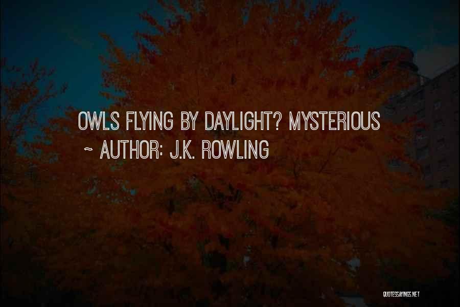 J.K. Rowling Quotes: Owls Flying By Daylight? Mysterious