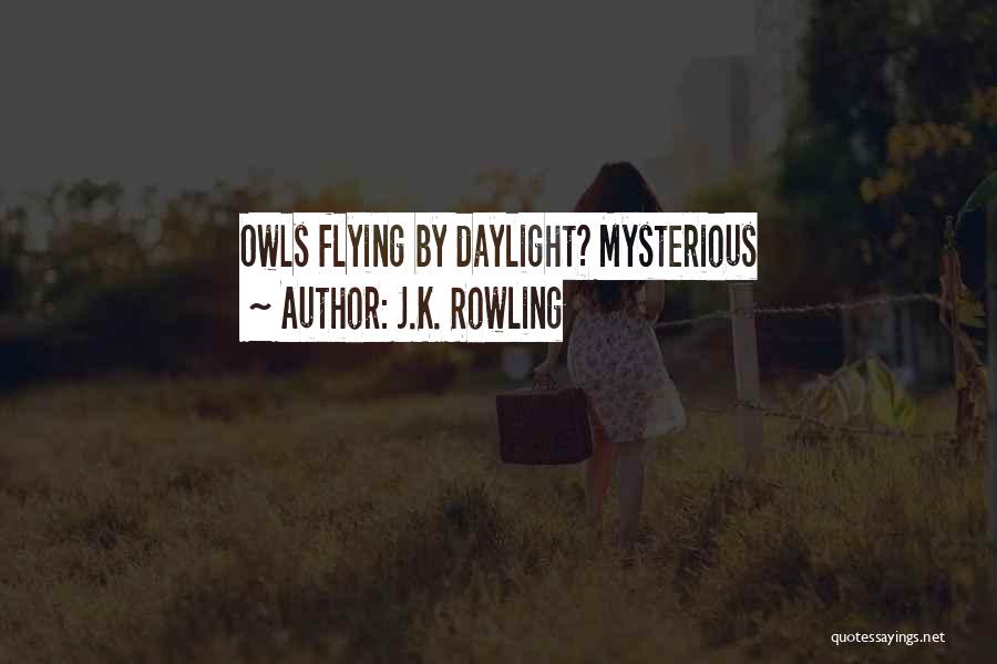J.K. Rowling Quotes: Owls Flying By Daylight? Mysterious