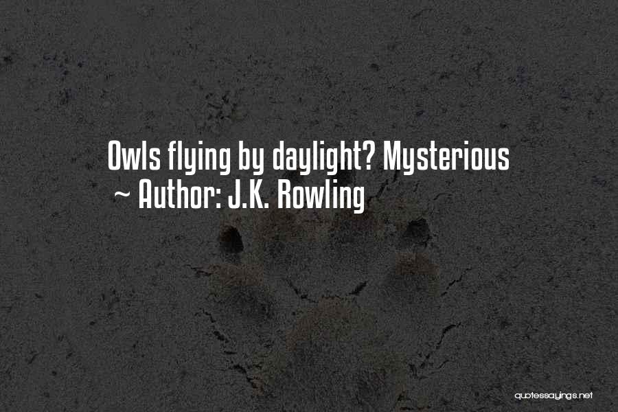 J.K. Rowling Quotes: Owls Flying By Daylight? Mysterious