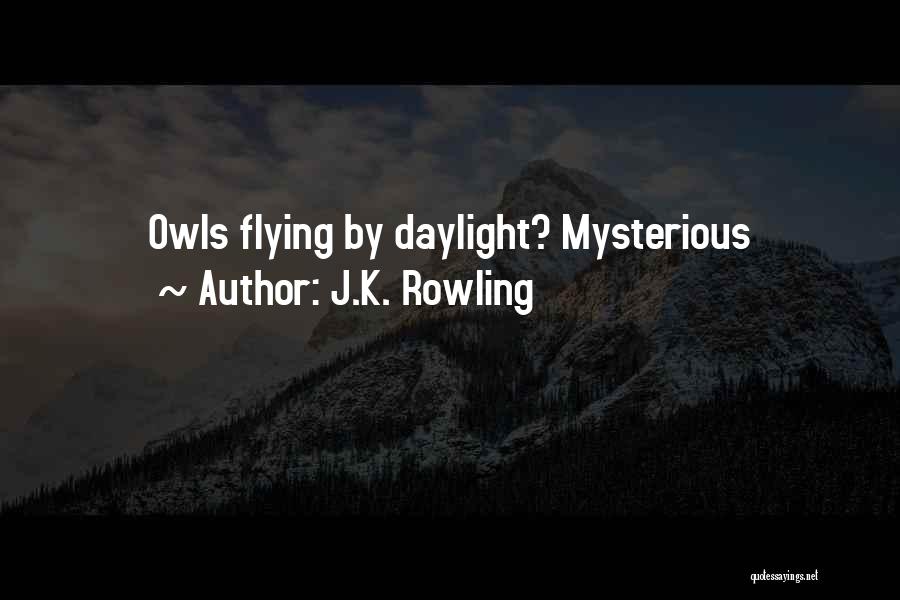 J.K. Rowling Quotes: Owls Flying By Daylight? Mysterious