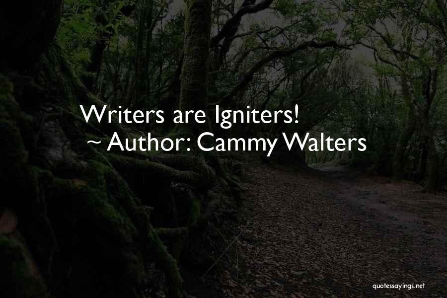 Cammy Walters Quotes: Writers Are Igniters!