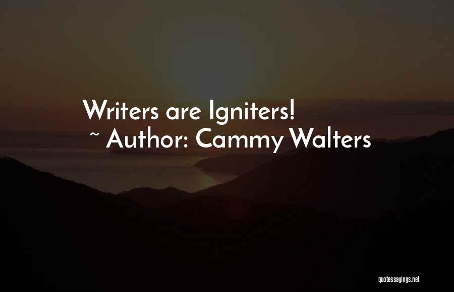 Cammy Walters Quotes: Writers Are Igniters!