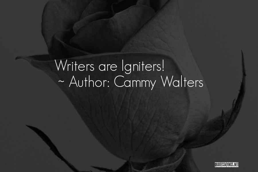 Cammy Walters Quotes: Writers Are Igniters!