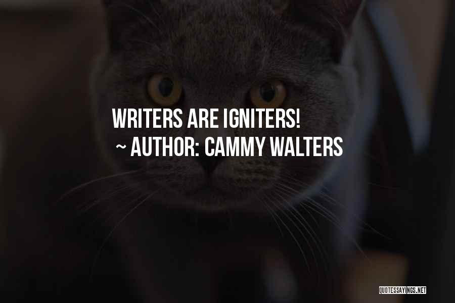 Cammy Walters Quotes: Writers Are Igniters!