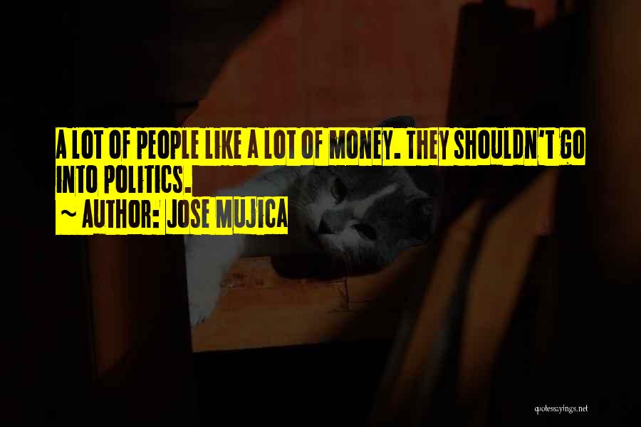 Jose Mujica Quotes: A Lot Of People Like A Lot Of Money. They Shouldn't Go Into Politics.