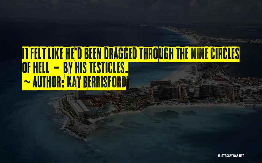 Kay Berrisford Quotes: It Felt Like He'd Been Dragged Through The Nine Circles Of Hell - By His Testicles.