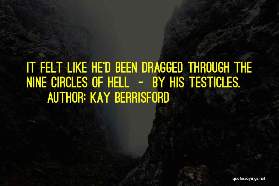 Kay Berrisford Quotes: It Felt Like He'd Been Dragged Through The Nine Circles Of Hell - By His Testicles.