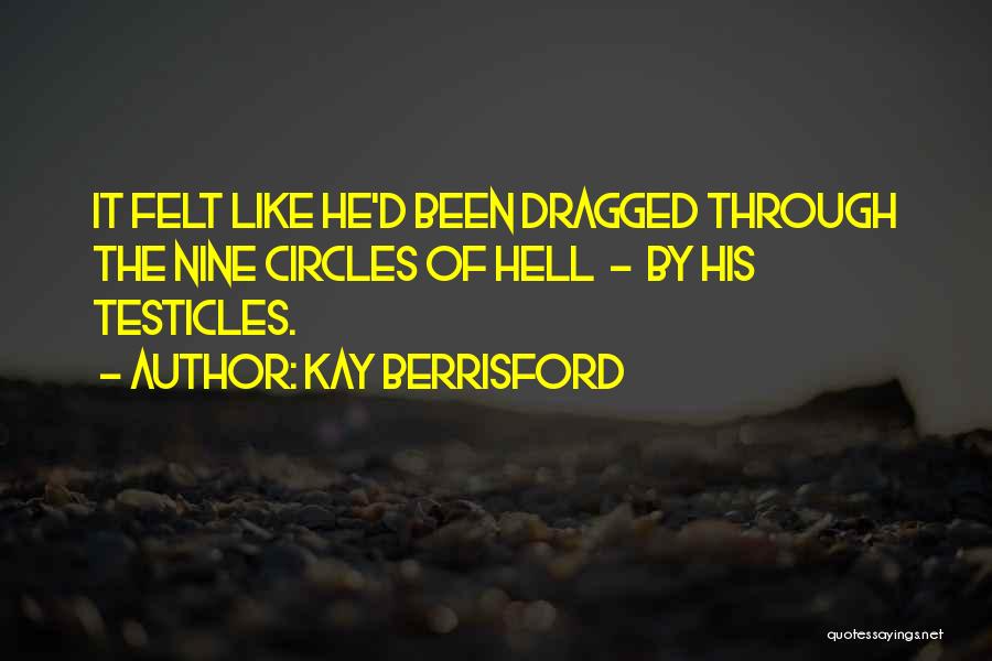 Kay Berrisford Quotes: It Felt Like He'd Been Dragged Through The Nine Circles Of Hell - By His Testicles.