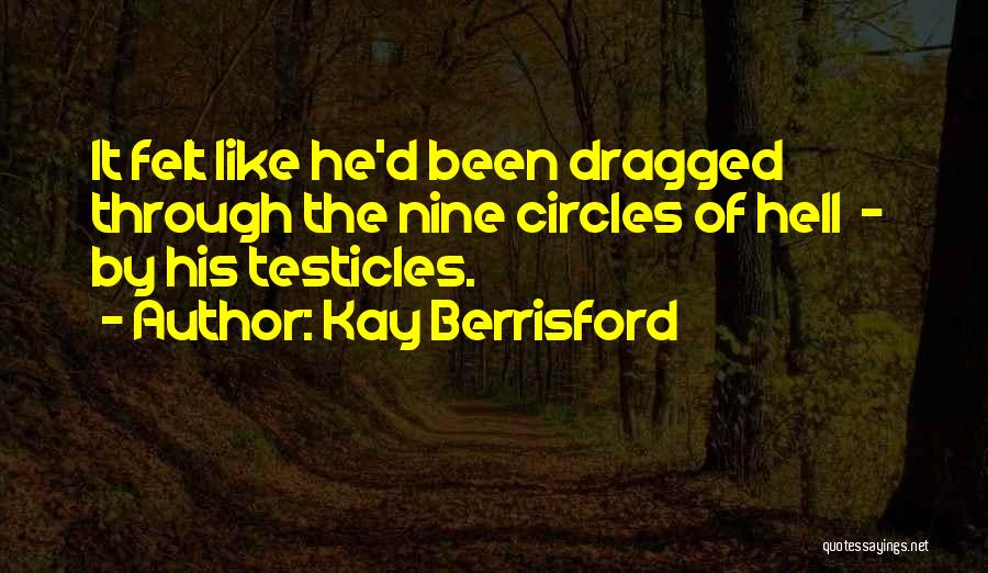 Kay Berrisford Quotes: It Felt Like He'd Been Dragged Through The Nine Circles Of Hell - By His Testicles.