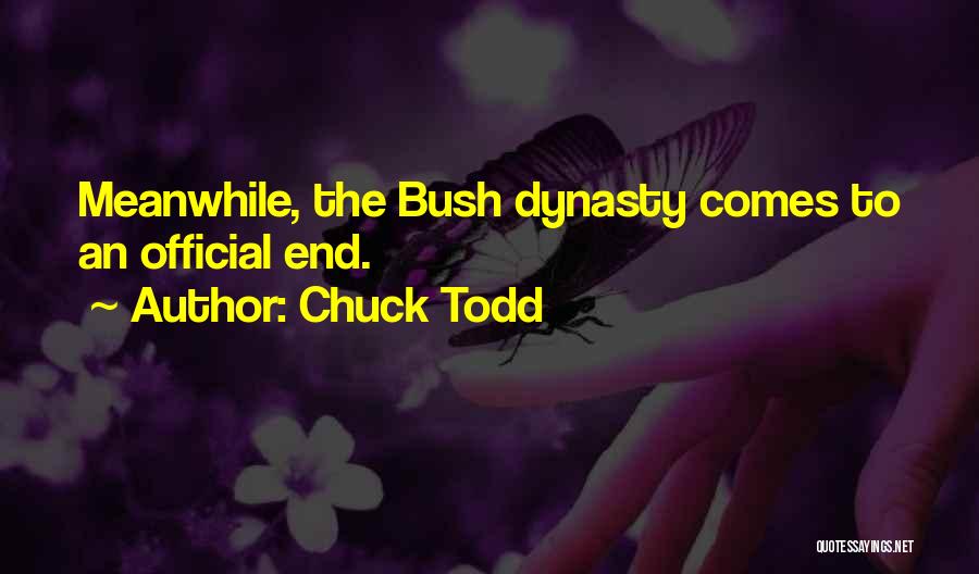 Chuck Todd Quotes: Meanwhile, The Bush Dynasty Comes To An Official End.