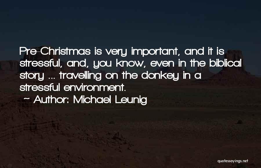 Michael Leunig Quotes: Pre-christmas Is Very Important, And It Is Stressful, And, You Know, Even In The Biblical Story ... Travelling On The