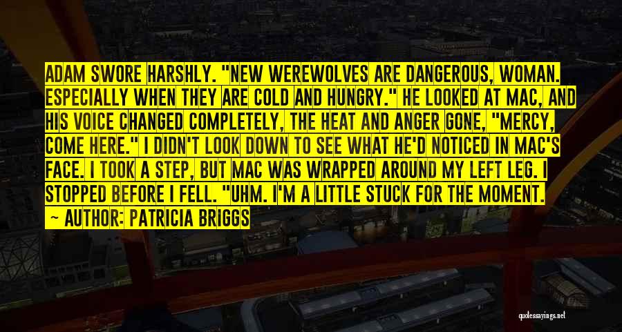 Patricia Briggs Quotes: Adam Swore Harshly. New Werewolves Are Dangerous, Woman. Especially When They Are Cold And Hungry. He Looked At Mac, And