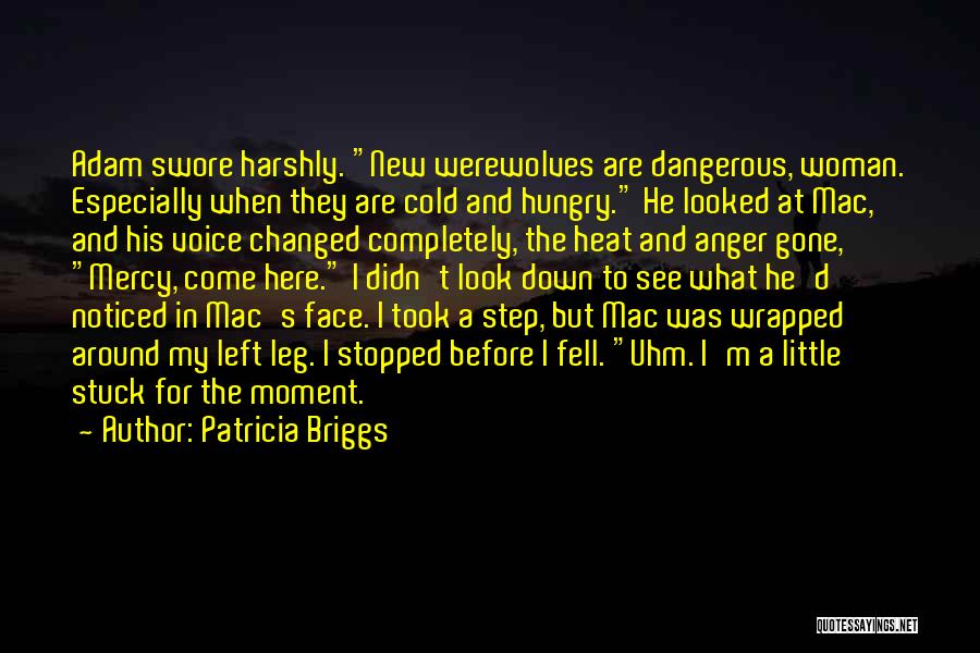 Patricia Briggs Quotes: Adam Swore Harshly. New Werewolves Are Dangerous, Woman. Especially When They Are Cold And Hungry. He Looked At Mac, And