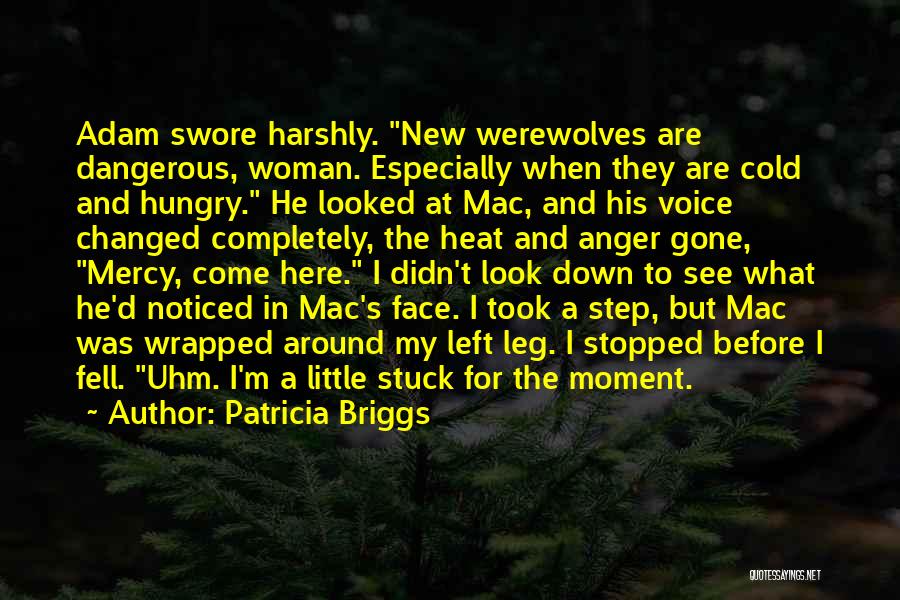 Patricia Briggs Quotes: Adam Swore Harshly. New Werewolves Are Dangerous, Woman. Especially When They Are Cold And Hungry. He Looked At Mac, And