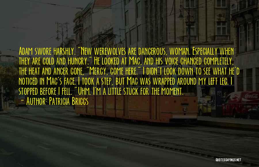 Patricia Briggs Quotes: Adam Swore Harshly. New Werewolves Are Dangerous, Woman. Especially When They Are Cold And Hungry. He Looked At Mac, And