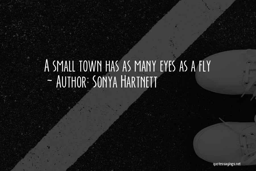 Sonya Hartnett Quotes: A Small Town Has As Many Eyes As A Fly