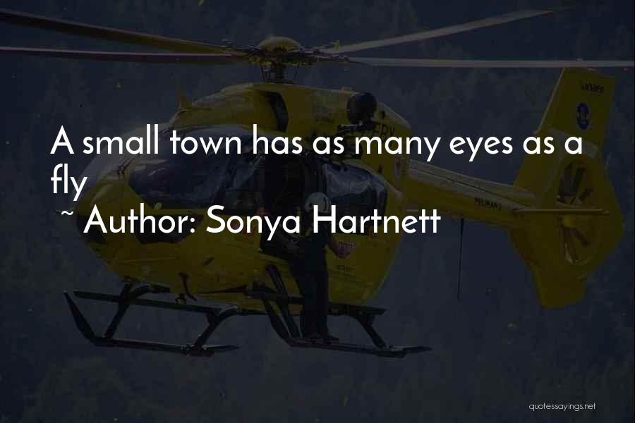 Sonya Hartnett Quotes: A Small Town Has As Many Eyes As A Fly