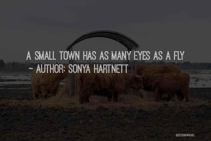 Sonya Hartnett Quotes: A Small Town Has As Many Eyes As A Fly