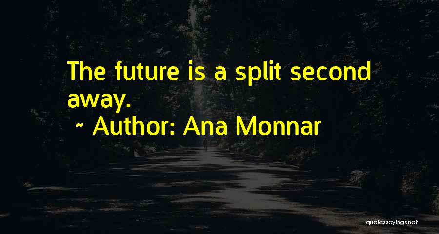 Ana Monnar Quotes: The Future Is A Split Second Away.