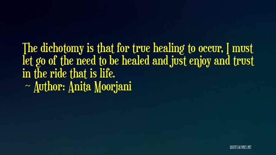 Anita Moorjani Quotes: The Dichotomy Is That For True Healing To Occur, I Must Let Go Of The Need To Be Healed And