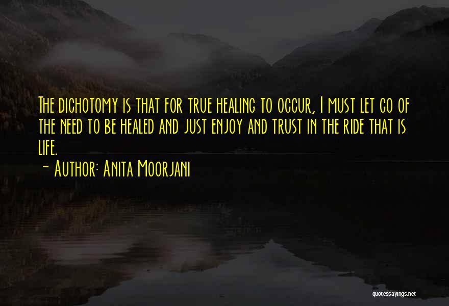 Anita Moorjani Quotes: The Dichotomy Is That For True Healing To Occur, I Must Let Go Of The Need To Be Healed And