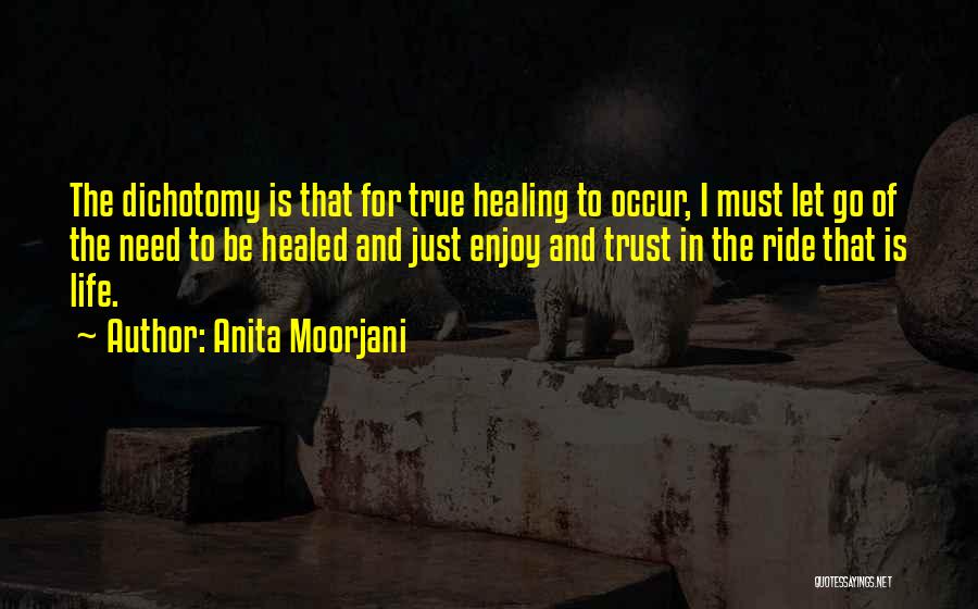 Anita Moorjani Quotes: The Dichotomy Is That For True Healing To Occur, I Must Let Go Of The Need To Be Healed And