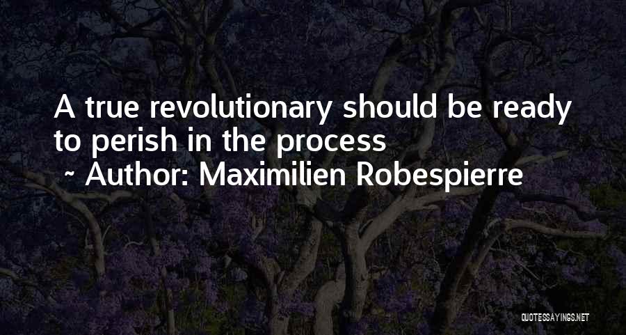 Maximilien Robespierre Quotes: A True Revolutionary Should Be Ready To Perish In The Process