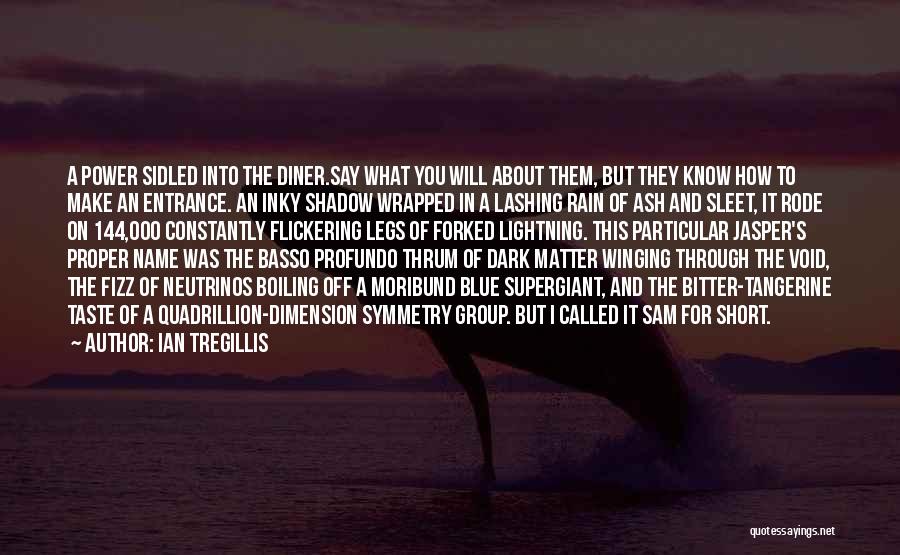 Ian Tregillis Quotes: A Power Sidled Into The Diner.say What You Will About Them, But They Know How To Make An Entrance. An