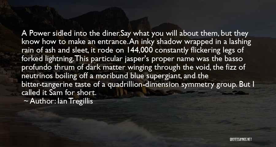 Ian Tregillis Quotes: A Power Sidled Into The Diner.say What You Will About Them, But They Know How To Make An Entrance. An