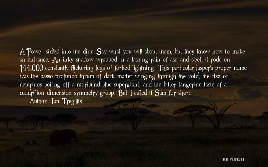 Ian Tregillis Quotes: A Power Sidled Into The Diner.say What You Will About Them, But They Know How To Make An Entrance. An