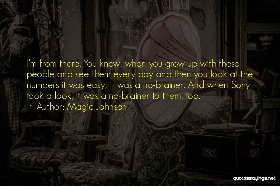 Magic Johnson Quotes: I'm From There. You Know, When You Grow Up With These People And See Them Every Day And Then You