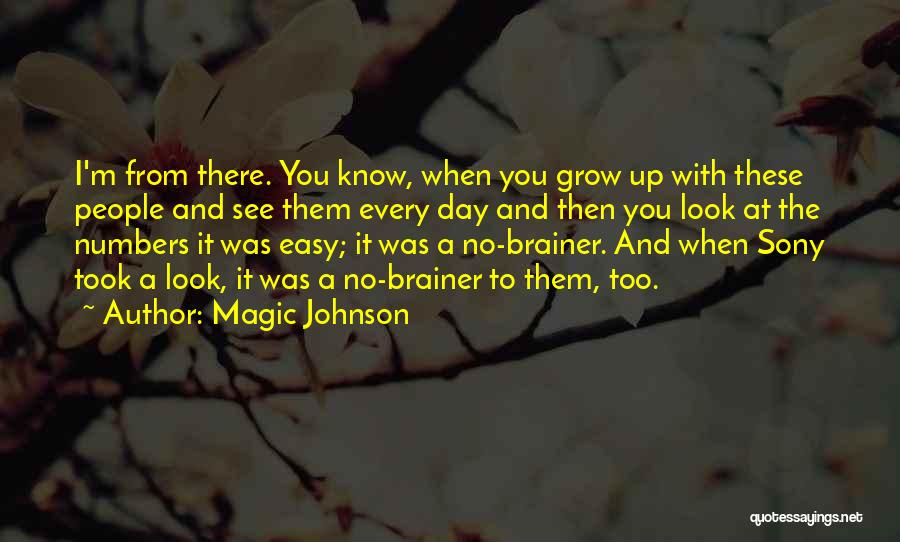 Magic Johnson Quotes: I'm From There. You Know, When You Grow Up With These People And See Them Every Day And Then You