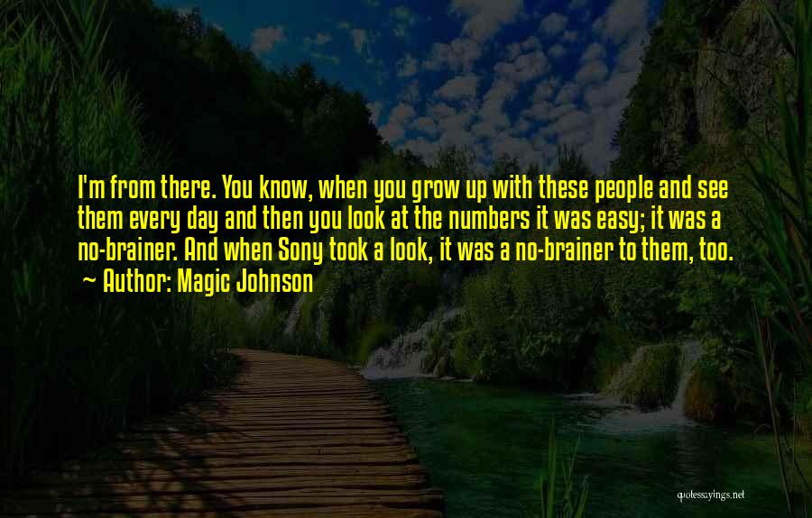 Magic Johnson Quotes: I'm From There. You Know, When You Grow Up With These People And See Them Every Day And Then You